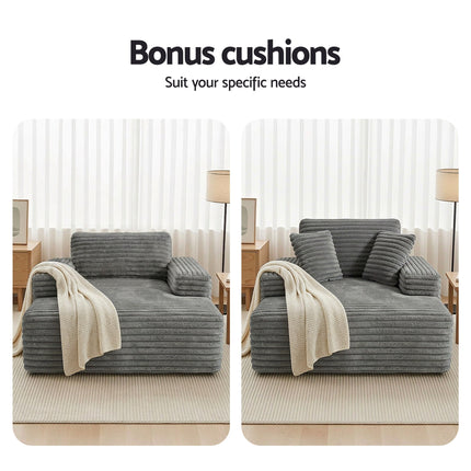 Artiss Sofa Bed Lounge Chair Recliner Couch Reading Chairs Sleeper Cloud Sofas.
