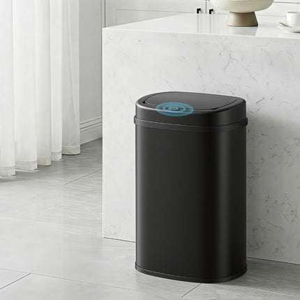 Devanti 50L Sensor Bin Motion Rubbish Automatic Black.