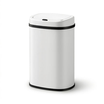 Devanti 50L Sensor Bin Motion Rubbish Automatic White.