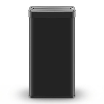 Devanti Rubbish Bin 70L Automatic Sensor Kitchen Bin, Slim Smart Garbage Can Touchless Rectangular with Liner Holder, Fully Closed Lid for Bedroom, Bathroom, Living Room, Black.