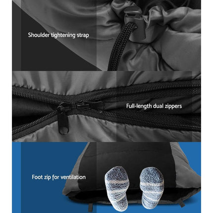 Weisshorn Sleeping Bag Single Thermal Camping Hiking Tent Black  -20°C.