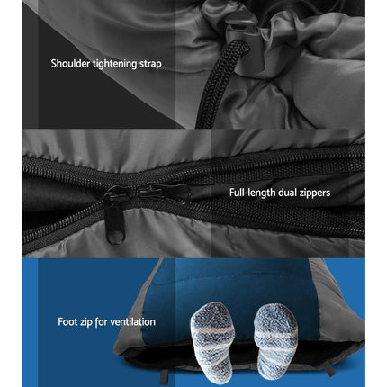 Weisshorn Sleeping Bag Single Thermal Camping Hiking Tent Blue -20°C.