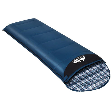Weisshorn Sleeping Bag Single Thermal Camping Hiking Tent Blue 0&deg;C.