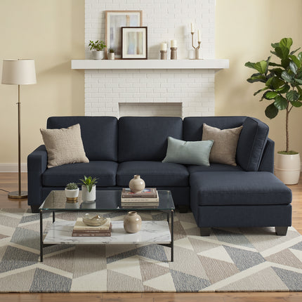 Artiss Modular Sofa Chaise Set 4-seater Dark Grey.