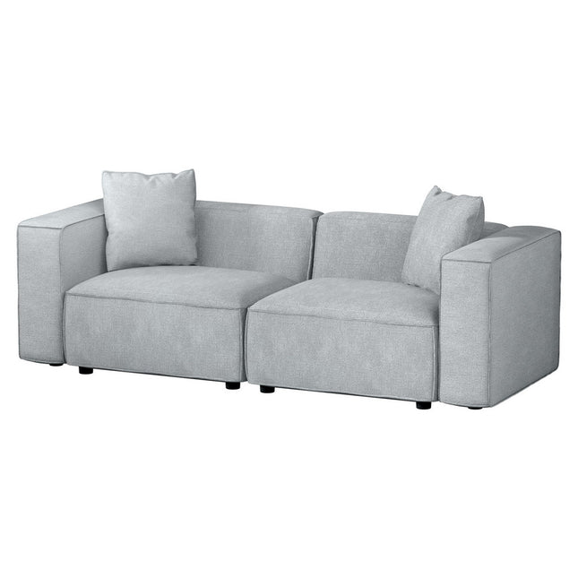 Artiss Modular Sofa Chaise Set 2-Seater Grey.