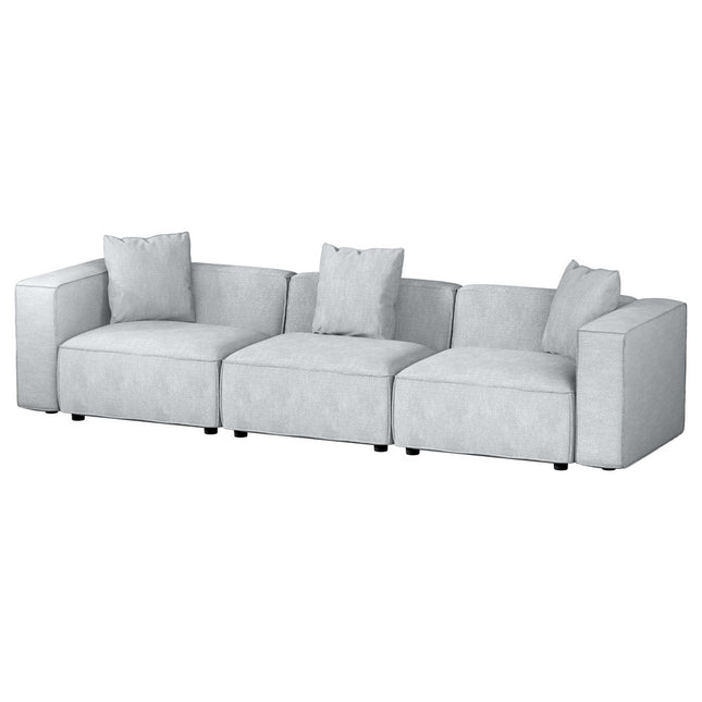 Artiss Modular Sofa Chaise Set 3-Seater Grey.