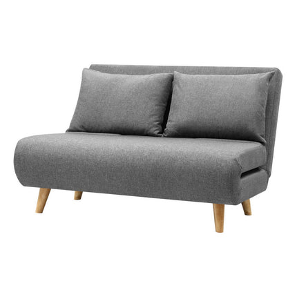 Artiss Sofa Bed 2 Seater Convertible Couch Recliner Lounge Chair Linen.