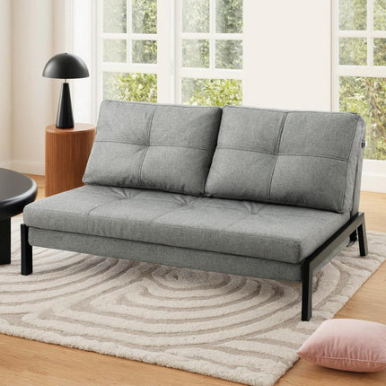 Artiss Sofa Bed 2 Seater Folding Convertible Couch Recliner Lounge Chair.