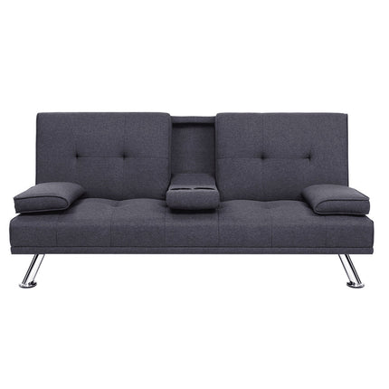 Artiss Sofa Bed 175CM Dark Grey Fabric.