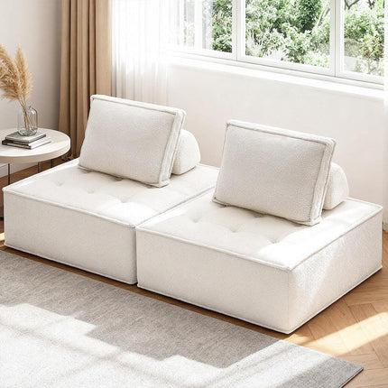 Artiss 2 Floor Sofa Lounge Chair with Pillow.