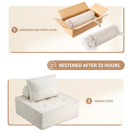 Artiss Floor Sofa Lounge Chair 6 Seater with Pillow.