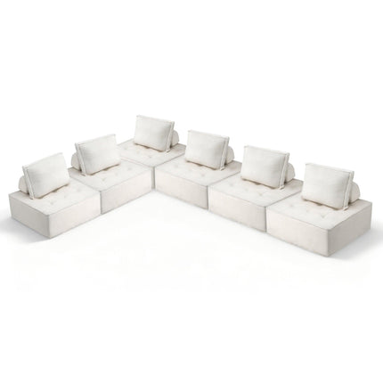 Artiss Floor Sofa Lounge Chair 6 Seater with Pillow.