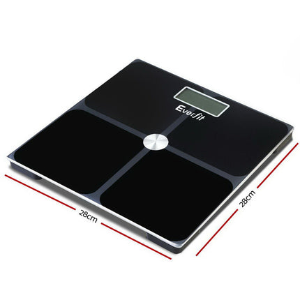 Everfit Electronic Digital Bathroom Scale Weighing Tracker Gym 180KG.