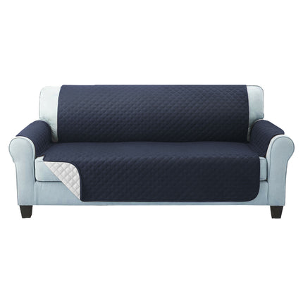 Artiss Sofa Cover Couch Covers 3 Seater Quilted Dark Grey.