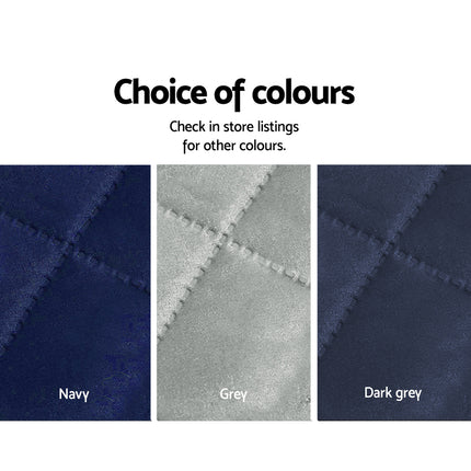 Artiss Sofa Cover Couch Covers 3 Seater Quilted Dark Grey.