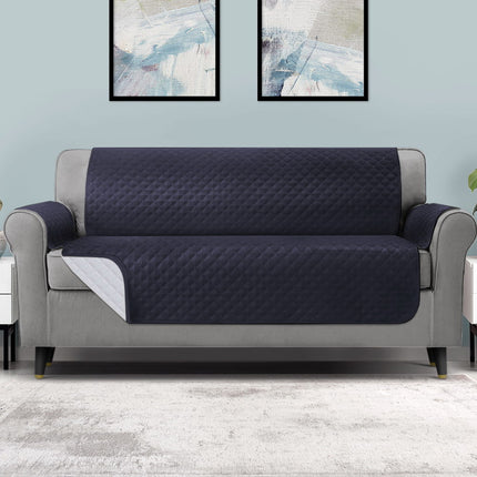 Artiss Sofa Cover Couch Covers 4 Seater 100% Water Resistant Dark Grey.