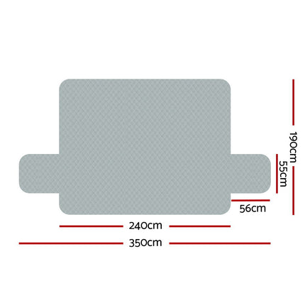 Artiss Sofa Cover Couch Covers 4 Seater 100% Water Resistant Grey.