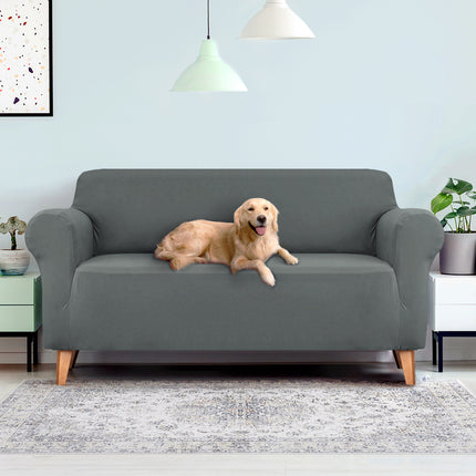 Artiss Sofa Cover Couch Covers 3 Seater Stretch Grey.