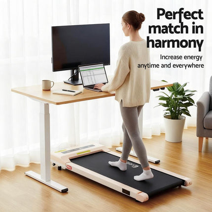 Artiss Standing Desk Sit Stand Touch Control Electric Oak 140CM.