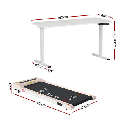 Artiss Standing Desk Sit Stand Touch Control Electric Oak 140CM.