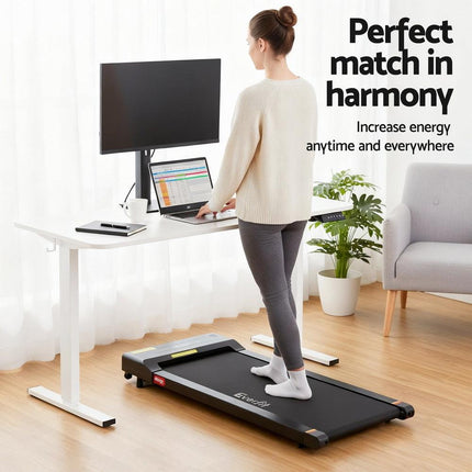 Artiss Electric Treadmill with 120cm Automatic Standing Desk Walking Pad 360mm.