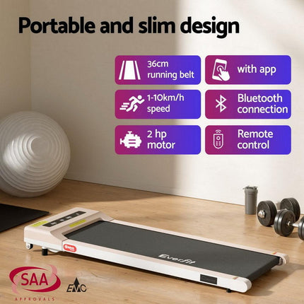 Artiss Electric Treadmill with 120cm Automatic Standing Desk Walking Pad 360mm.
