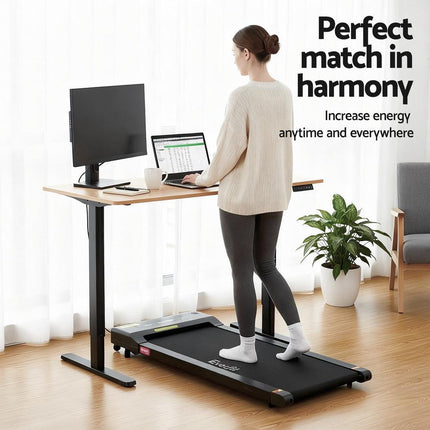 Artiss Electric Treadmill with 120cm Automatic Standing Desk Walking Pad 360mm.