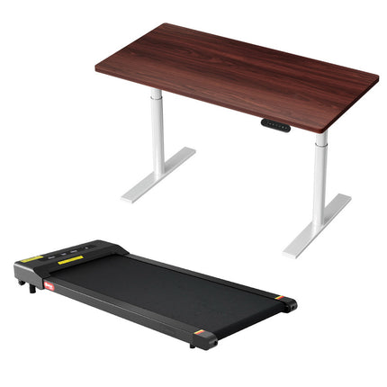 Artiss Treadmill with 120cm Automatic Standing Desk Electric Walking Pad.