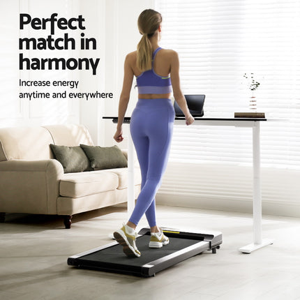 Artiss Treadmill with 120cm Automatic Standing Desk Electric Walking Pad.