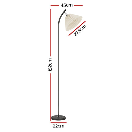 Artiss Floor Lamp LED Light Stand Modern Home Living Room Office Reading Black.