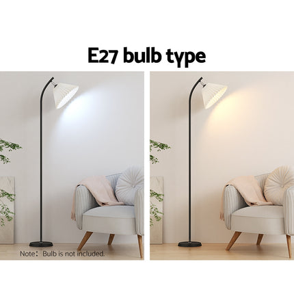 Artiss Floor Lamp LED Light Stand Modern Home Living Room Office Reading Black.
