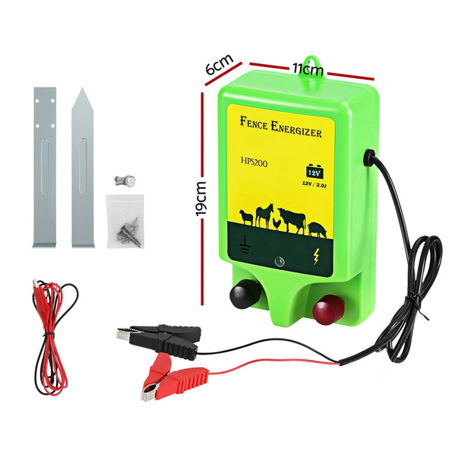 Giantz 18km Electric Fence Energiser 1.56J.