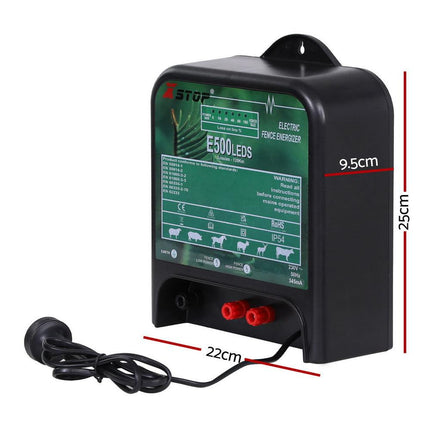XSTOP Electric Fence Energiser 5J 220-240V 120km.