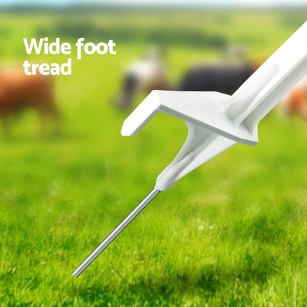 Giantz Electric Fence Posts 20pcs Electric Fence Poly White.