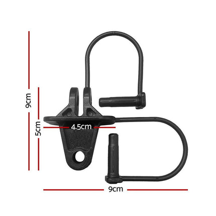 Giantz Electric Fence Insulators 200pcs Pinlock Black.