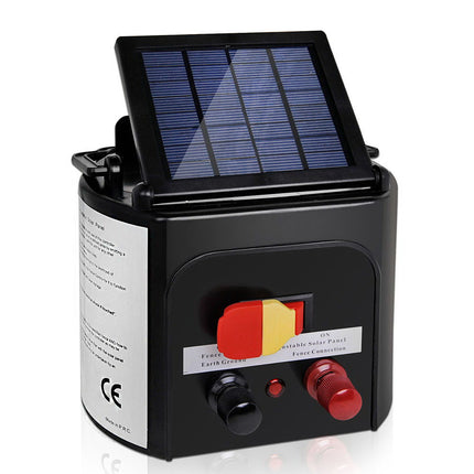 Giantz Fence Energiser 5KM Solar Powered 0.15J Electric Fencing Charger.