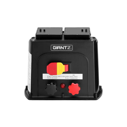 Giantz 8km Electric Fence Energiser PET Solar Energizer 0.3J.