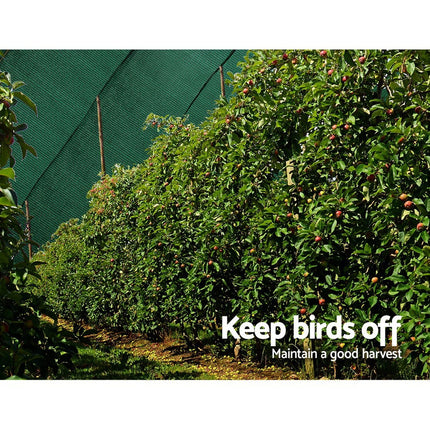Instahut 30% Shade Cloth 1.83x10m Shadecloth Wide Heavy Duty Green.
