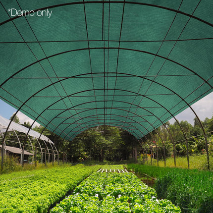 Instahut 50% Shade Cloth 1.83x30m Shadecloth Sail Heavy Duty Green.