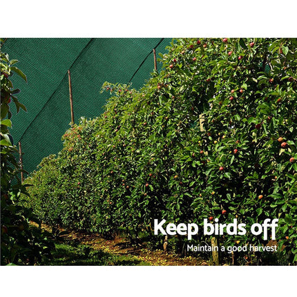 Instahut 90% Shade Cloth 3.66x10m Shadecloth Sail Heavy Duty Green.