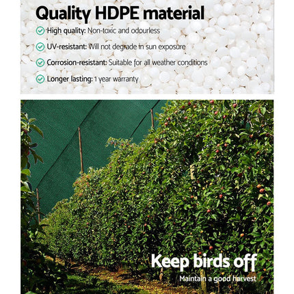 Instahut 50% Shade Cloth 3.66x20m Shade Cloth Sail Heavy Duty Shadecloth Garden Mesh Roll GR.