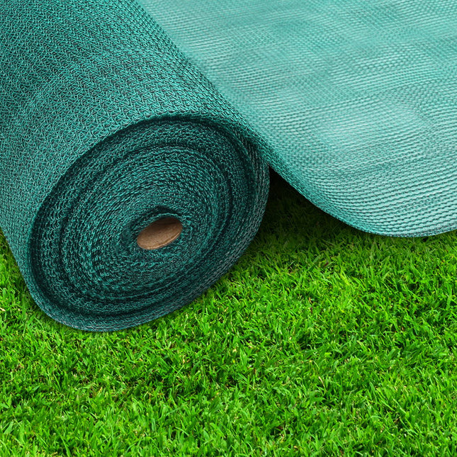 Instahut 30% Shade Cloth 3.66x20m Shadecloth Wide Heavy Duty Green.