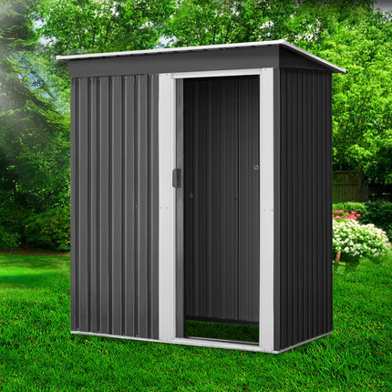 Giantz Garden Shed 1.62x0.86M Sheds Outdoor Storage Tool Workshop House Shelter Sliding Door.
