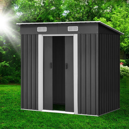 Giantz Garden Shed 1.94x1.21M Sheds Outdoor Storage Workshop House Tool Shelter Sliding Door.
