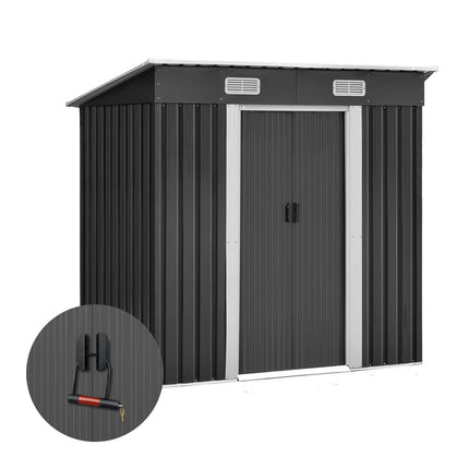 Giantz Garden Shed 1.94x1.21M Sheds Outdoor Storage Workshop House Tool Shelter Sliding Door.