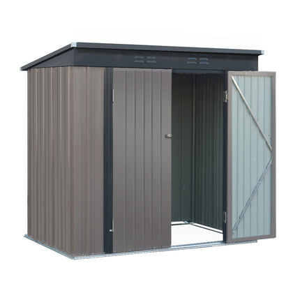 Giantz Garden Shed 1.95x1.31M Sheds Outdoor Storage Steel Workshop House Tool Double Door.