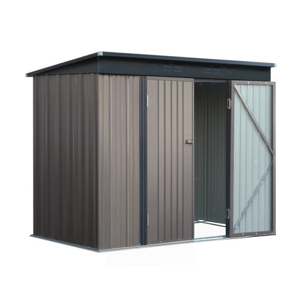 Giantz Garden Shed 2.31x1.31M Sheds Outdoor Storage Tool Metal Workshop Shelter Double Door.