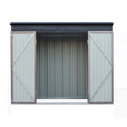 Giantz Garden Shed 2.31x1.31M Sheds Outdoor Storage Tool Metal Workshop Shelter Double Door.
