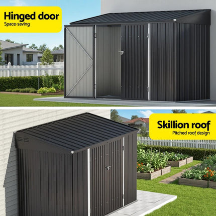 Giantz Garden Shed Galvanised Steel 3.05x1.5M Outdoor Storage Shed Workshop House Shelter.