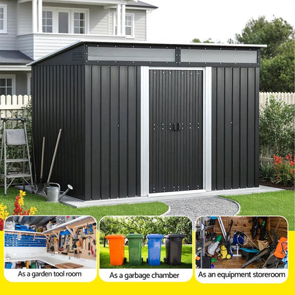 Giantz Garden Shed Outdoor Storage 2.60x1.95M Tool Sheds Workshop House Shelter.
